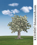 돈 나무, &, 푸른 하늘