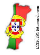 bandeira, e, mapa, de, portugal bandeira, e, mapa, de, portugal
