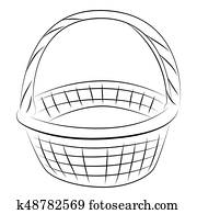 karikatur, bild, von, korb, Icon., korb, symbol karikatur, bild, von, korb, Icon., korb, symbol