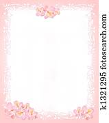 Pink and whiter stationery