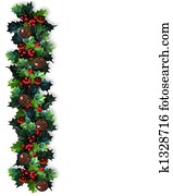 חג המולד, גבול, צינית, גירלנדה