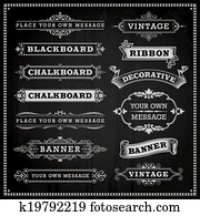 banner, rahmen, und, bänder