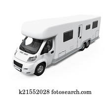 Camper Van Isolated Camper Van Isolated