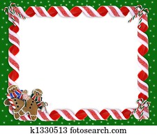 Christmas Border Cookies and Candy Christmas Border Cookies and Candy