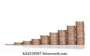 Coin stack deposit money