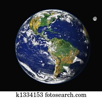 Earth & Moon - America