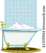 gammal, viktoria, bad