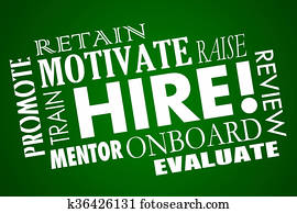 Hire Word Collage Employees Motivate Promote Retain Workers Hire Word Collage Employees Motivate Promote Retain Workers