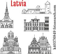 Historic landmarks and sightseeings of Latvia Historic landmarks and sightseeings of Latvia