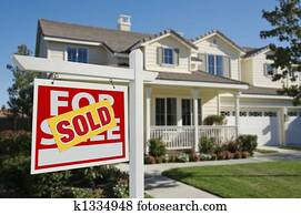 New Home Sold Sign 