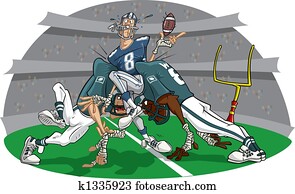 Rush in American Football game Rush in American Football game