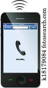 Smart phone ringing Smart phone ringing
