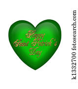 St Pattys Day Graphic Green heart