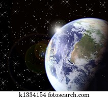 Sunrise from space Sunrise from space
