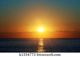 sunrise over the Atlantic