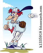 בייסבול, -, החזק, שלך, הבט, ב, ה, ball!