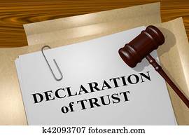 הצהרה, של, בטח, מושג