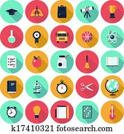 bildung, flache, heiligenbilder, satz bildung, flache, heiligenbilder, satz