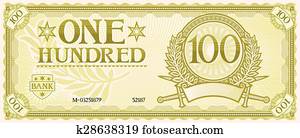 ciento, extracto, billete de banco