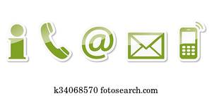 contact us icon set contact us icon set
