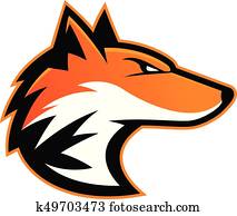 Fox head mascot Fox head mascot