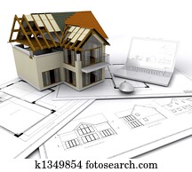 House under construction House under construction