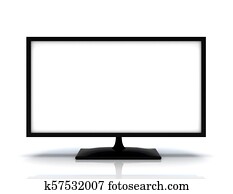 Modern Computer monitor Isolated . 3d rendered illustration Modern Computer monitor Isolated . 3d rendered illustration