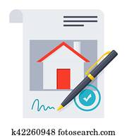 Mortgage loan Concept Mortgage loan Concept