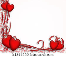 Valentine Border Hearts Valentine Border Hearts