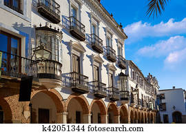 Zafra Plaza Grande in Spain Extremadura