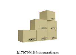 לגוז, קופסות של קרטון