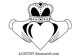 Claddagh tribal tattoo Claddagh tribal tattoo