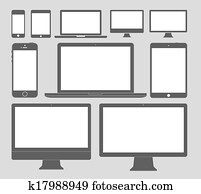 Display Devices Icons Display Devices Icons