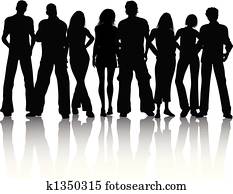 grupo de las personas