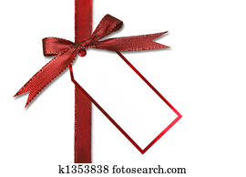 Holiday Gift Tag and Bow Holiday Gift Tag and Bow