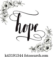 Hope Calligraphy Typography Hope Calligraphy Typography