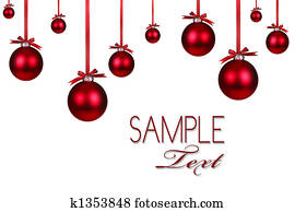 Red Christmas Holiday Ornament Background Red Christmas Holiday Ornament Background