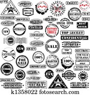 Rubber stamps collection