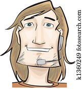 closeup, de, um, sujeito, com, um, h