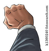 executivo, mão, knoking, em