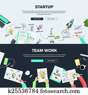 Flat design concepts for business Flat design concepts for business