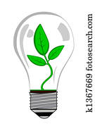 Green Light bulb Green Light bulb