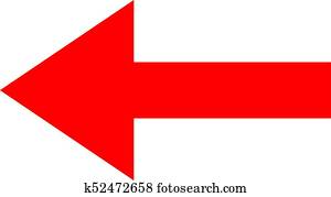 Symbol Roter Pfeil Richtung Auf A Weisser Hintergrund Clip Art K Fotosearch