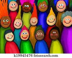 Crowd of Diverse People
