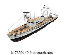 Fishing Boat Isolated Fishing Boat Isolated