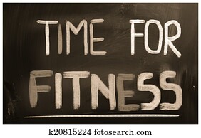 Time For Fitness Concept Time For Fitness Concept