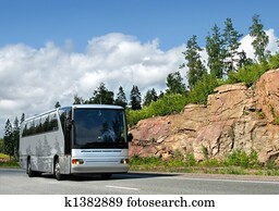 bus on highway bus on highway