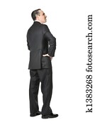 Businessman on white background