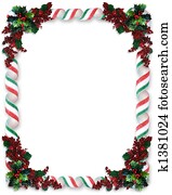 Christmas Border Ribbon Candy Christmas Border Ribbon Candy