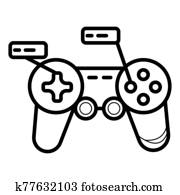 Game controller icon vector